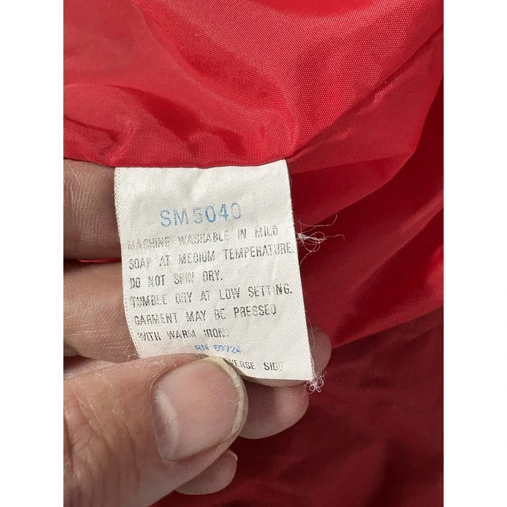 Vintage Columbia‎ Sportswear Powder Keg Ski Jacket Red Black Nylon Men's XL 80's